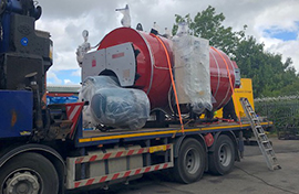 Beel Minister Boiler in transit